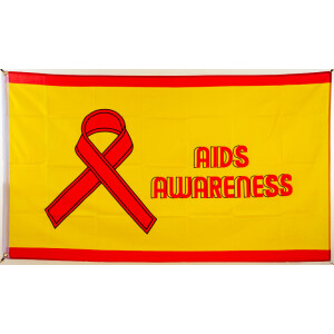 Flagge 90 x 150 : AIDS Awareness