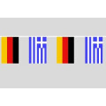 Party-Flaggenkette Deutschland - Griechenland 10,40 m