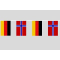Party-Flaggenkette Deutschland - Norwegen 10,40 m