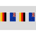 Party-Flaggenkette Deutschland - Neuseeland 10,40 m