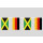 Party-Flaggenkette Deutschland - Jamaika 20,20 m