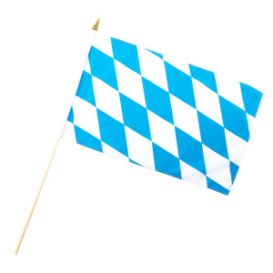 Stock-Flagge 30 x 45 : Bayern Raute