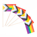 Papierfähnchen LGBTQIA+ Regenbogen