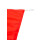 Wimpelkette aus Stoff, rot-weiß, 10 m