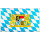Flagge 90 x 150 : Bayern mit Wappen & Löwen