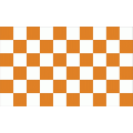 Flagge 90 x 150 : Karo orange/weiß