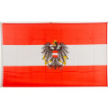 Flagge 60 x 90 cm &Ouml;sterreich mit Wappen