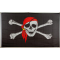 Flagge 60 x 90 cm Pirat mit Kopftuch