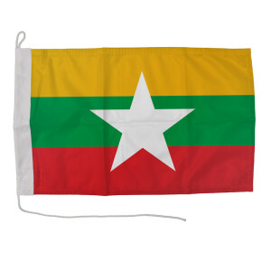 Motorrad-/Bootsflagge 25x40cm: Myanmar/Birma