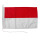 Motorrad-/Bootsflagge 25x40cm: Indonesien