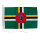 Motorrad-/Bootsflagge 25x40cm: Dominica