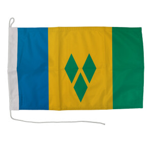 Motorrad-/Bootsflagge 25x40cm: St.Vincent & die Grenadinen