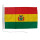 Motorrad-/Bootsflagge 25x40cm: Bolivien mit Wappen