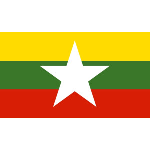 Tischflagge 15x25 : Myanmar / Birma