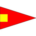 Signalflagge Hilfsstander 4
