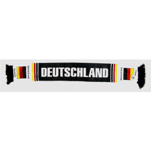 Fanschal Deutschland, schwarz-weiß