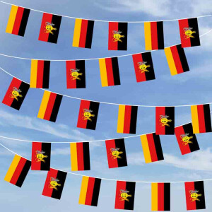 Party-Flaggenkette : Deutschland - Furchtlos & Treu Württemberg