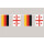 Party-Flaggenkette Deutschland - Georgien