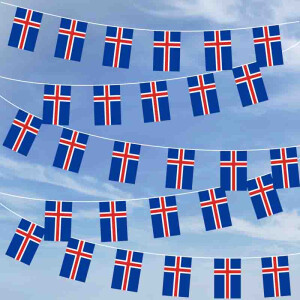 Party-Flaggenkette : Island