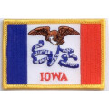 Patch zum Aufbügeln oder Aufnähen : Iowa - Groß