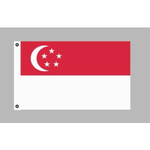 Flagge 90 x 150 : Singapur