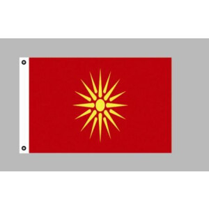 Flagge 90 x 150 : Nordmazedonien Alt (1992-1995)