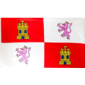 Flagge 90 x 150 : Kastilien - Leon (E)