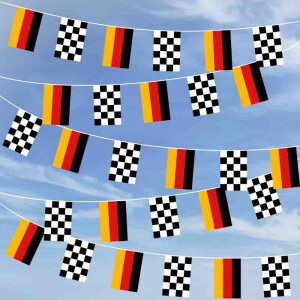 Party-Flaggenkette : Deutschland - Zielflagge