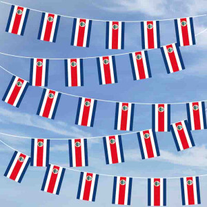 Party-Flaggenkette : Costa Rica