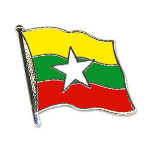 Flaggen-Pin vergoldet : Myanmar / Birma