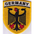 Patch zum Aufnähen : Deutschland - Germany gold mit Adler...
