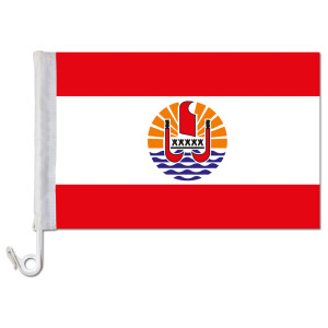 Auto-Fahne: Französisch Polynesien - Premiumqualität