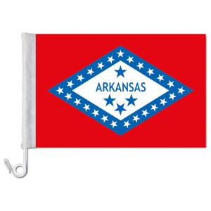 Auto-Fahne: Arkansas - Premiumqualität