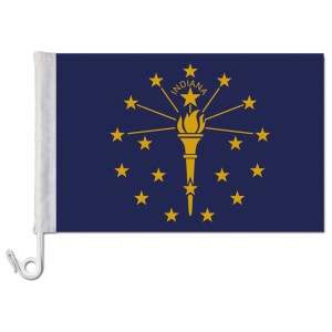 Auto-Fahne: Indiana - Premiumqualität