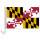 Auto-Fahne: Maryland - Premiumqualität