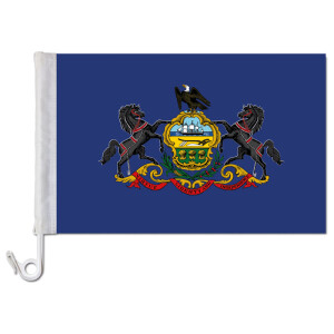 Auto-Fahne: Pennsylvania - Premiumqualität