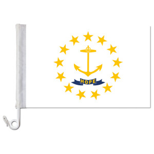 Auto-Fahne: Rhode Island - Premiumqualität