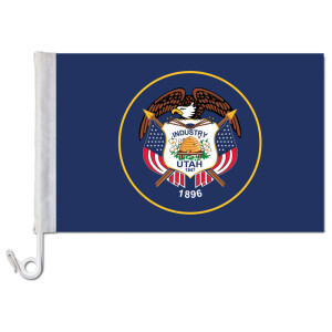 Auto-Fahne: Utah - Premiumqualität