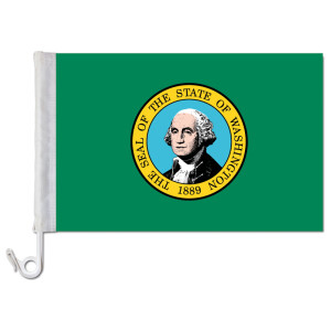 Auto-Fahne: Washington - Premiumqualität
