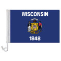Auto-Fahne: Wisconsin - Premiumqualität