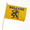 Stock-Flagge 30 x 45 : Holland Oranje mit Löwe