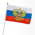 Stock-Flagge 30 x 45 : Russland mit Adler