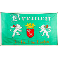 Flagge 90 x 150 : Bremen - die Nr. 1 im Norden -mit ÖSEN