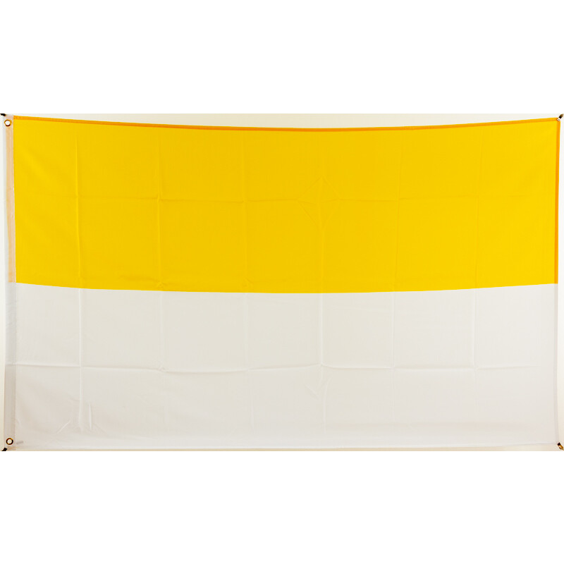 Fahne gelb-weiß Flagge gelbe Hissflagge 90x150cm 