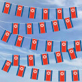 Party-Flaggenkette : Nordkorea