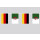 Party-Flaggenkette Deutschland - Algerien
