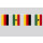 Party-Flaggenkette Deutschland - Ghana