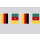 Party-Flaggenkette Deutschland - Kamerun