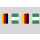 Party-Flaggenkette Deutschland - Nigeria