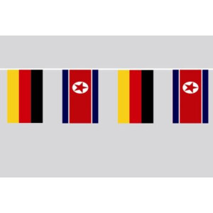 Party-Flaggenkette : Deutschland - Nordkorea